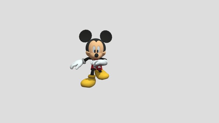 Mickey-mouse@ Capoeira 3D Model