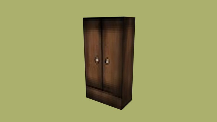 PS1/N64 Style Cupboard 3D Model