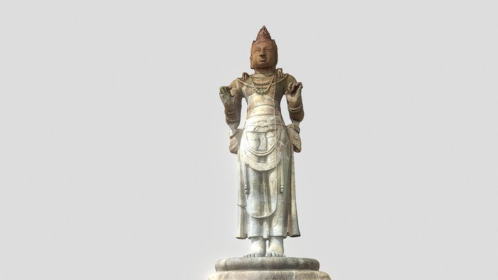 Dambegoda Bodhisattva Statue 3D Model