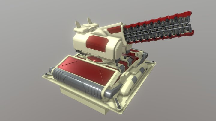 Imperial Medium Railgun 3D Model
