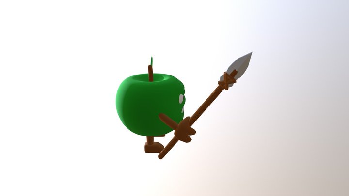 Green Apple 3D Model