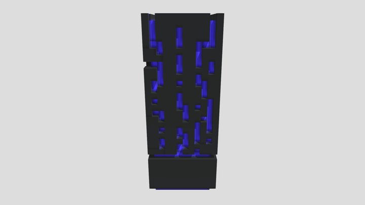 Hi-Tech Lamp (Purple) 3D Model