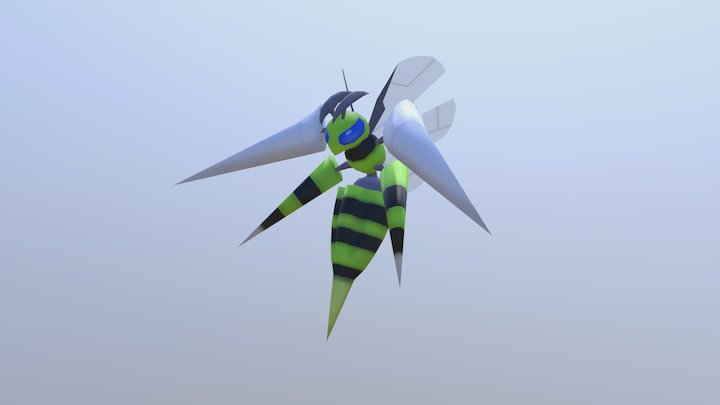 Shiny Mega Beedrill 3D Model