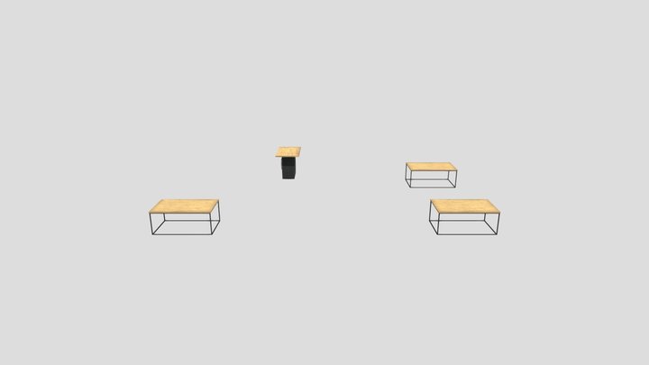 Store Tables 3D Model