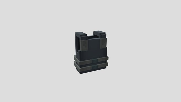 Low-poly light body armor 3D Model
