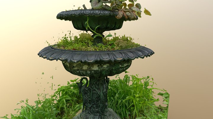 Plant Fountain 3D Model