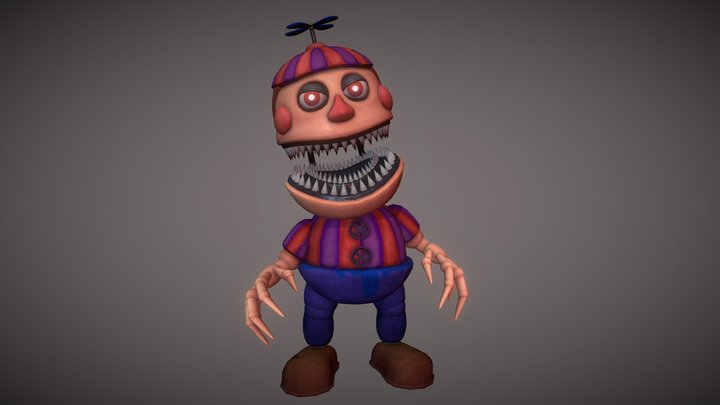 Nightmare Ballon Boy (From Fnaf 4) 3D Model