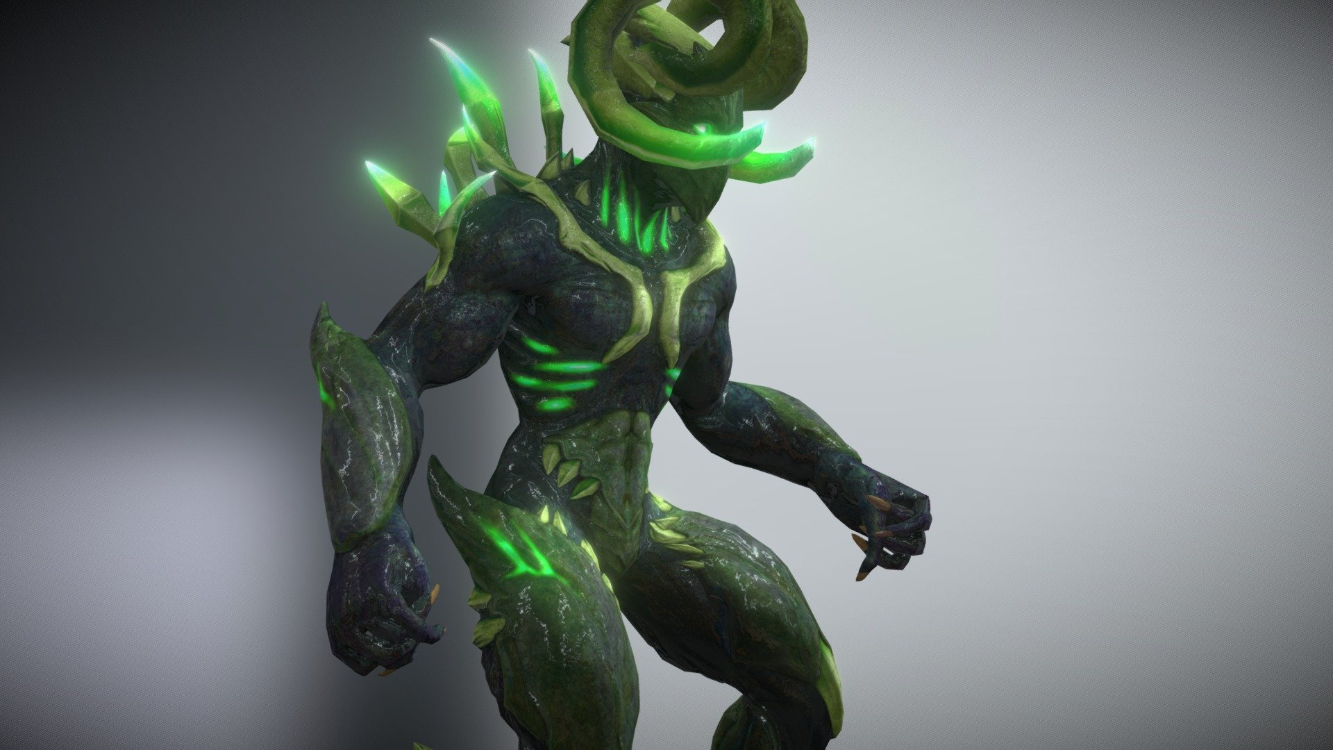 3DRT - Demon - emerald - Buy Royalty Free 3D model by 3DRT.com [f988c53 ...