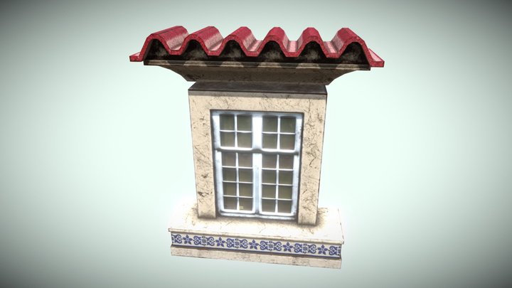 Window Train Station 3D Model