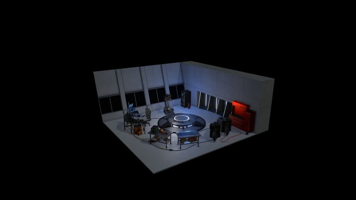 Ironman Tony Stark Workshop 3D Model