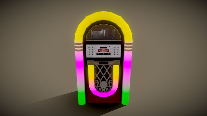 Retro Jukebox 3D Model