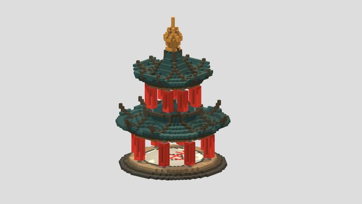 Temple Goat 3D Model