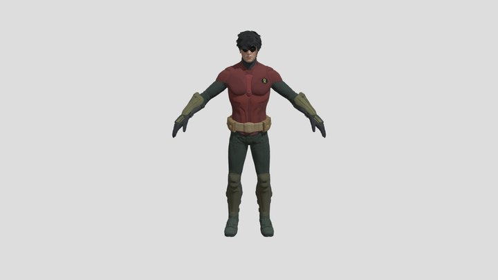 Batman Arkham Knight Jason Todd - Robin 3D Model