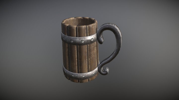 Viking Mug 3D Model