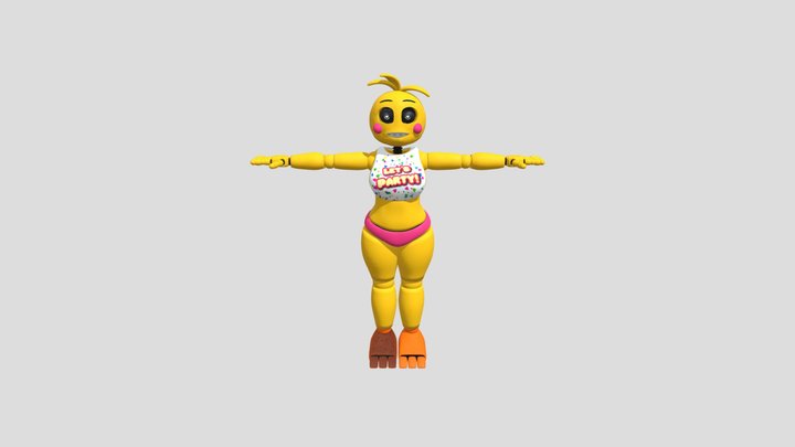 toy chica love teste 3D Model