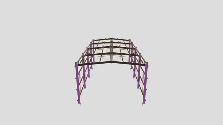Galpão Metálico ISQ Brasil 3D Model