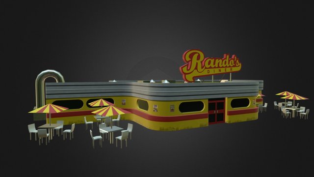 Fast Food Vintage 3D Model