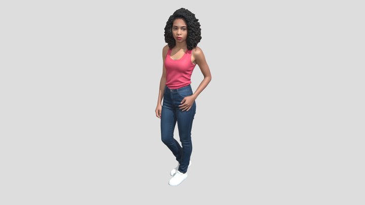 Casual Confidence In Denim – Modello 3D gratuito STL