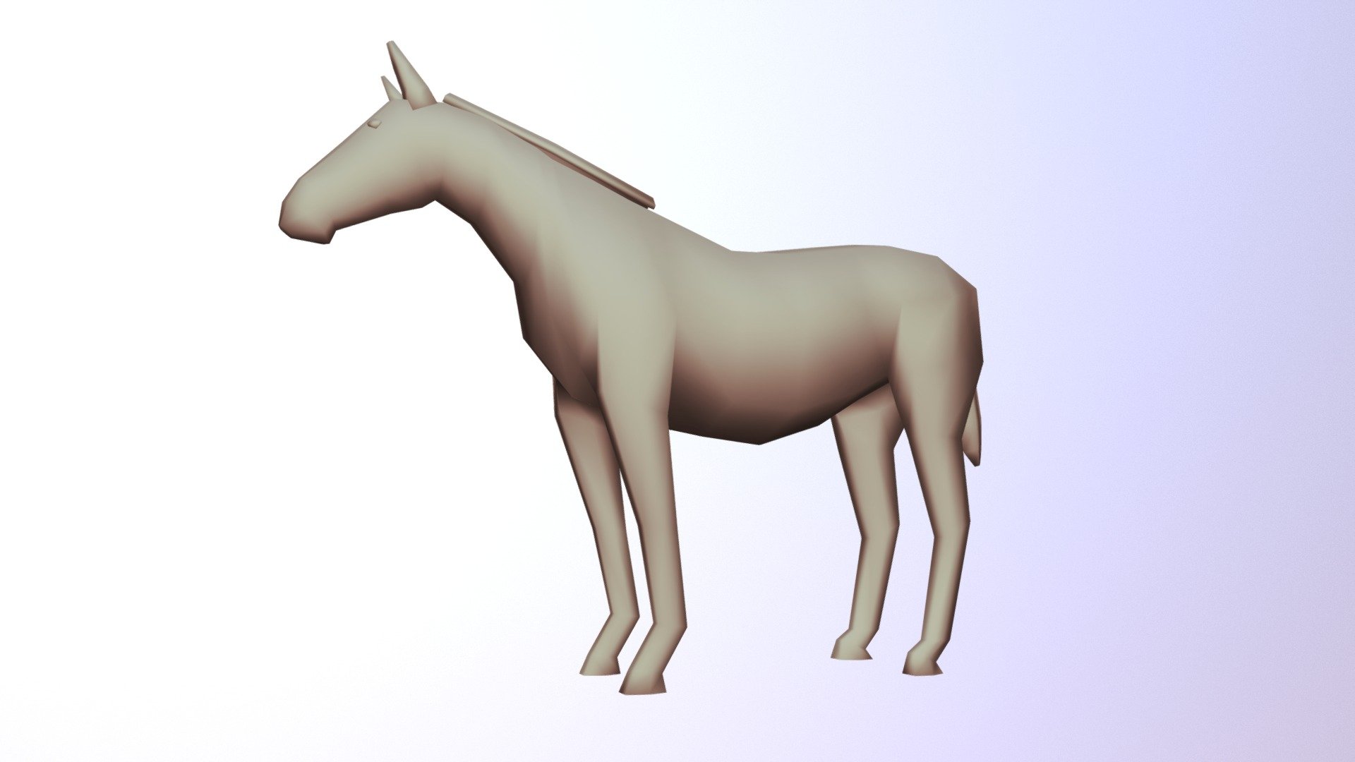 Low poly Horse