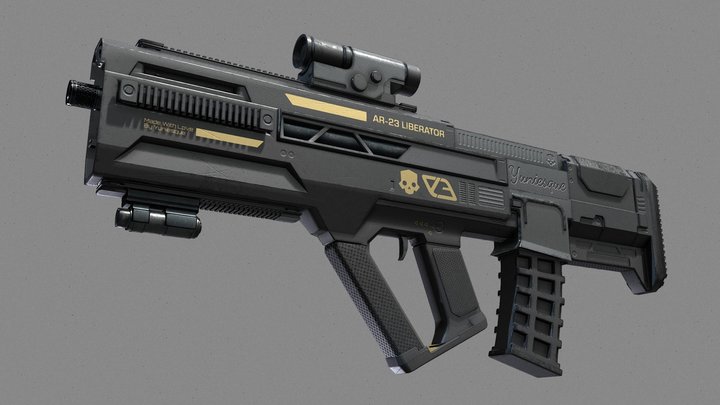 AR23_Liberator Helldivers 2 – Modello 3D gratuito STL