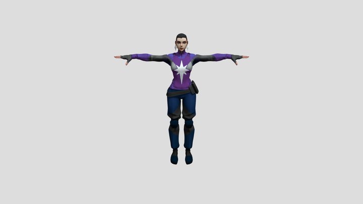 Placeholder Female (Skin 1) (T-pose) – Modello 3D gratuito STL