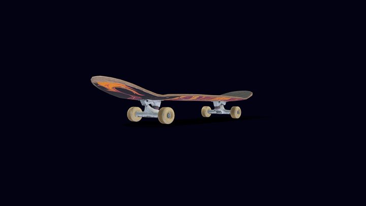 Skateboard – Modello 3D gratuito STL