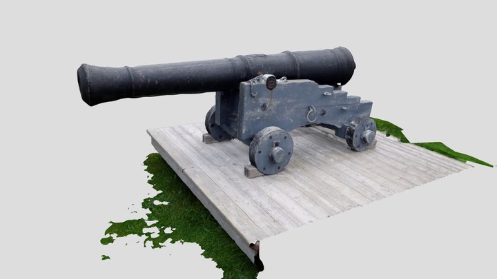 Castle Hill NHS cannon 3D Model