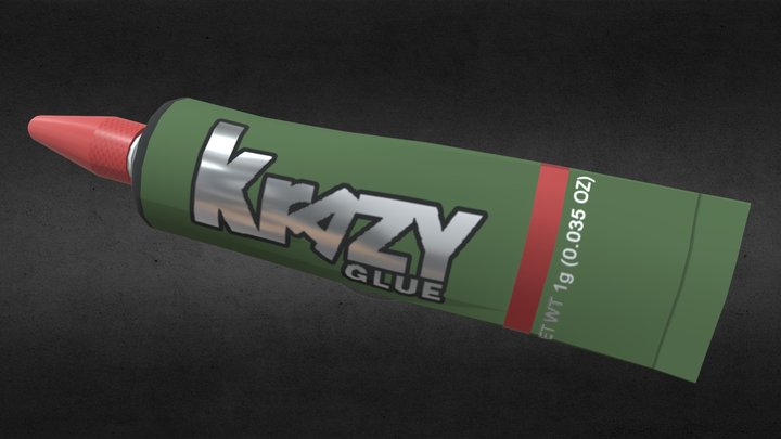 Krazy Glue 3D Model