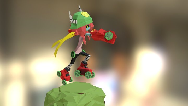 Gauntlet Girl 3D Model