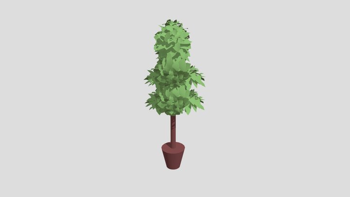 Trees low poly 3D Model