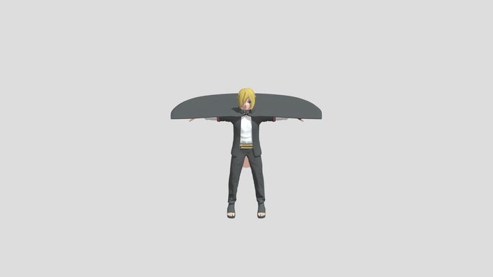 Boruto Uzumaki (Long Hair) 3D Model