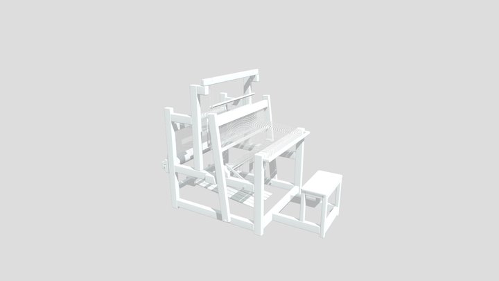 'kesi' Weaving Loom 3D Model