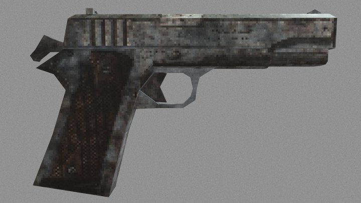 PSX Old Colt 1911 3D Model