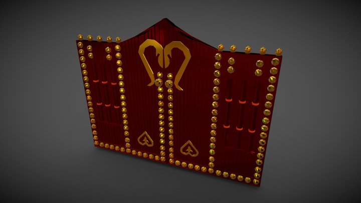 Indian House Gate 3D Model