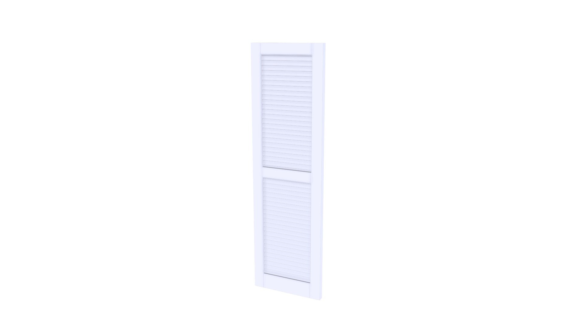 SHUTTERS - LOUVERED - W/ MID BAR — Sketchfab embed 3D viewer