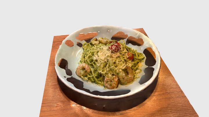 Shrimp Genovese@LaPausa( Italian restaurant ) 3D Model