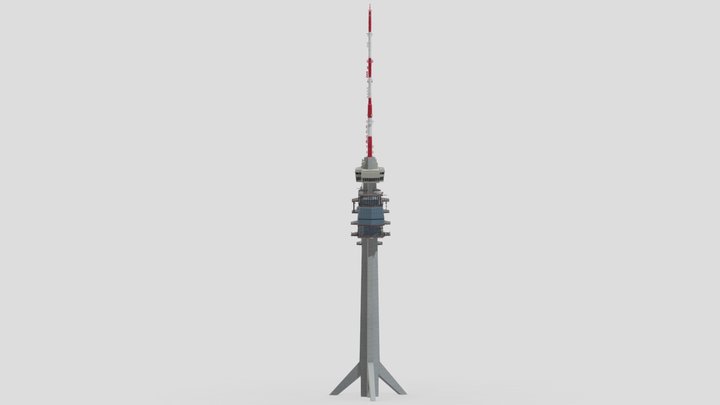Telecommunication Tower 02 3D Model