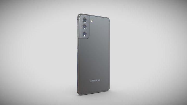 Samsung Galaxy S21 gray v1 3D Model