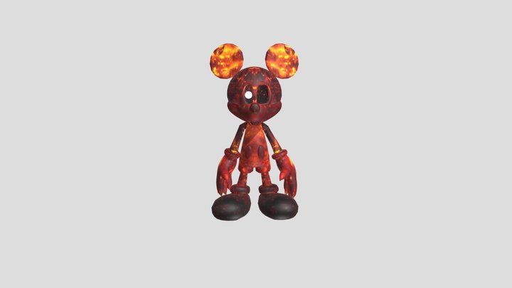 Animation Photo Negative Mickey 3D Model