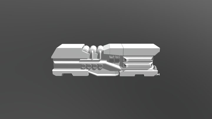 Train Engine 3D Model