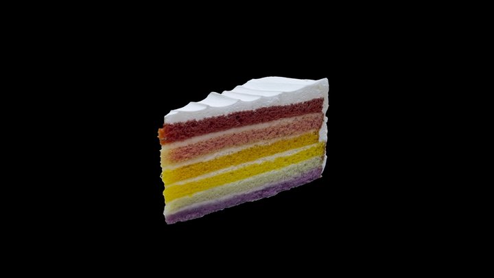 Rainbow Cake 3D Model