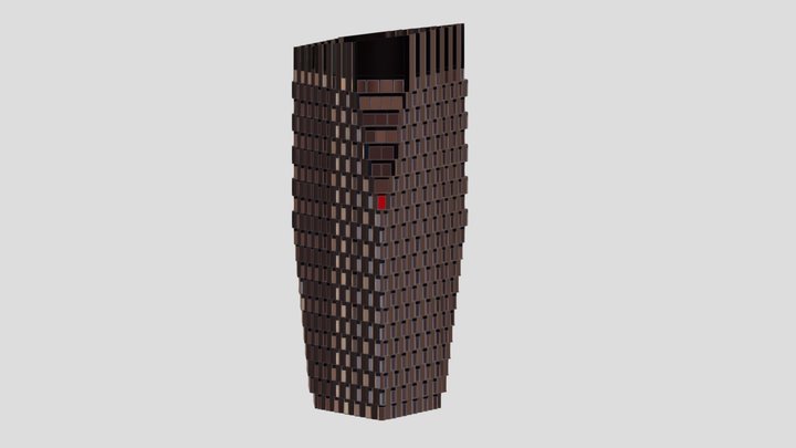residential tower of the residential complex 3D Model