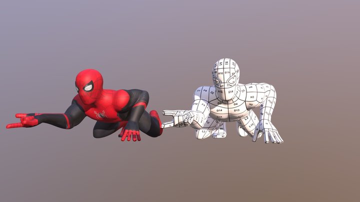 Spiderman Guia 3D Model