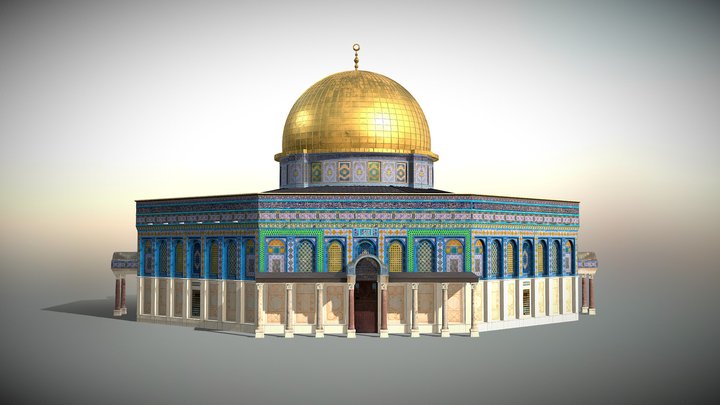 Dome Of The Rock Realistic 3d Model 3D Model