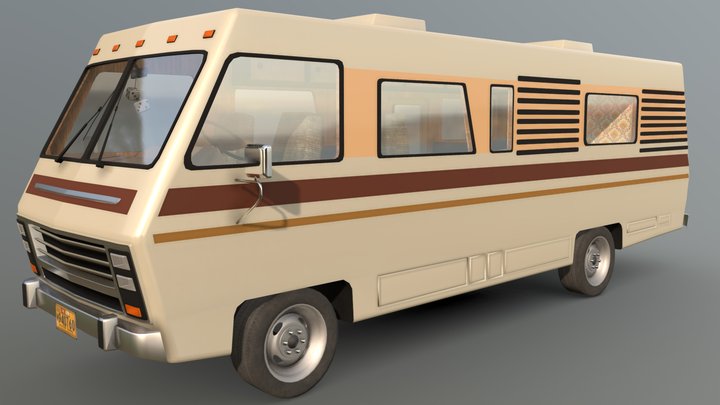 Generic 1980s Motorhome 3D Model