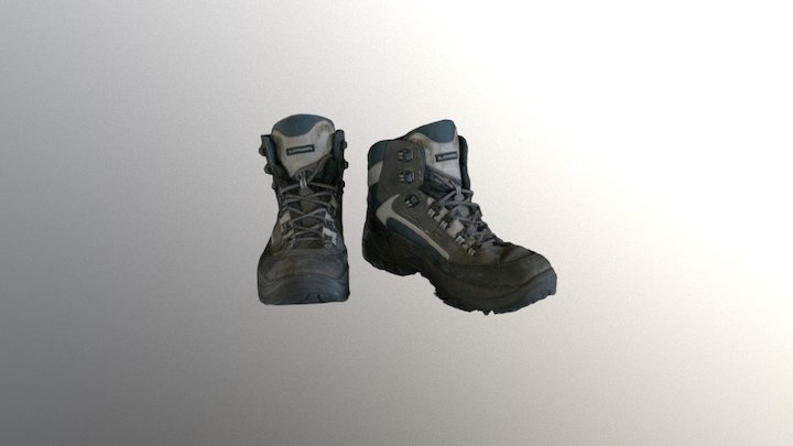 Hiking Boots 3D Model