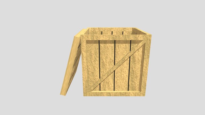 Open Crate 3D Model
