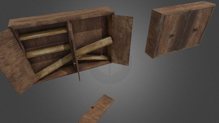 Abandoned furniture 3D Model