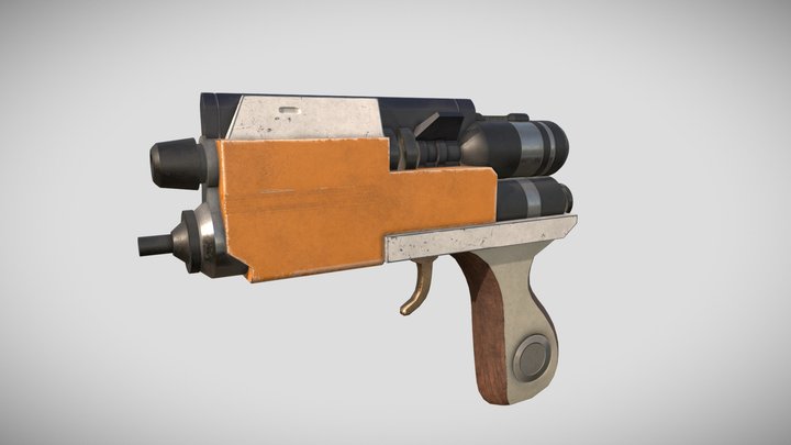 Hera's Blurrg-1120 holdout blaster 3D Model
