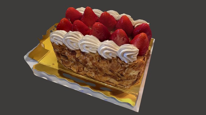 strawberry pie 3D Model